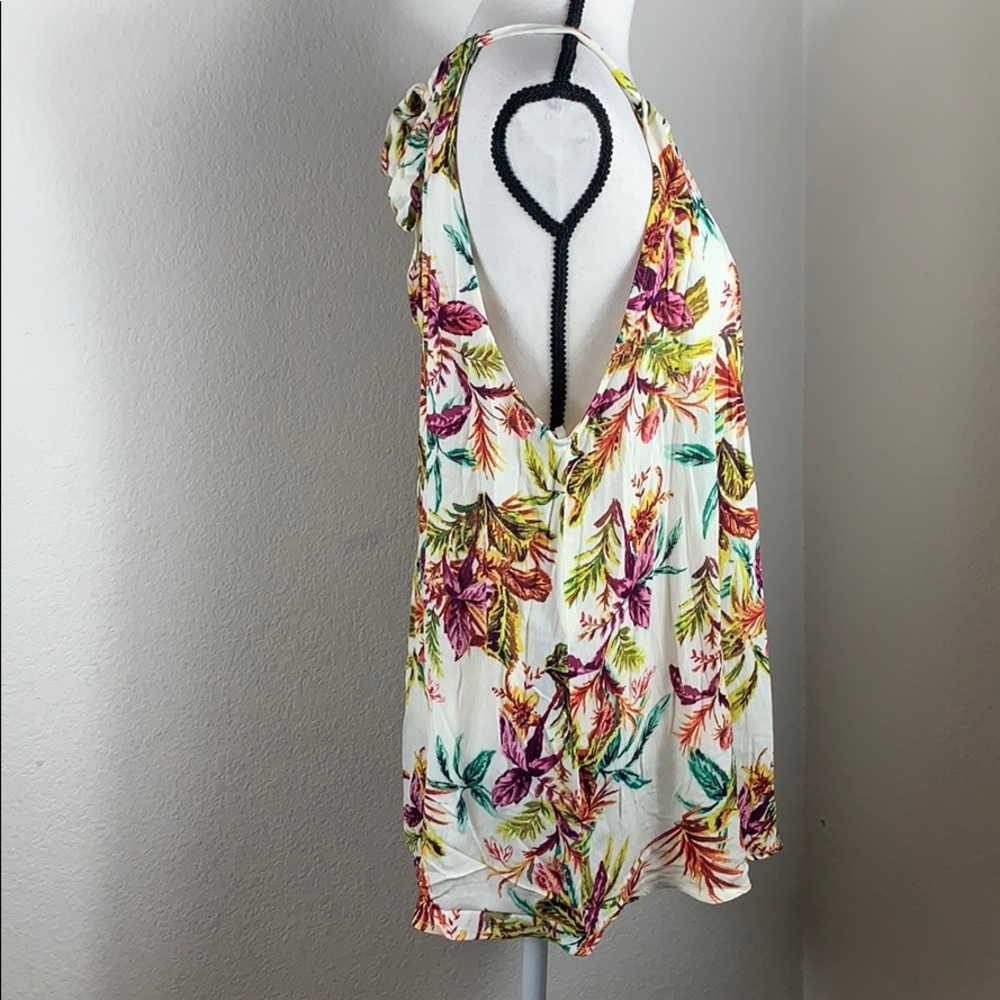 ❤️HP❤️Staccato floral,ties in back,sleeveless top - Picture 4 of 5